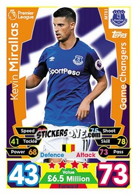 Figurina Aaron Mooy - English Premier League 2017-2018. Match Attax - Topps