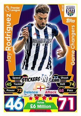 Figurina Jay Rodriguez - English Premier League 2017-2018. Match Attax - Topps