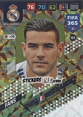 Sticker Theo Hernández - FIFA 365: 2017-2018. Adrenalyn XL - Nordic edition n. 121 - Panini