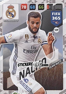 Sticker Nacho Fernández - FIFA 365: 2017-2018. Adrenalyn XL - Nordic edition n. 129 - Panini