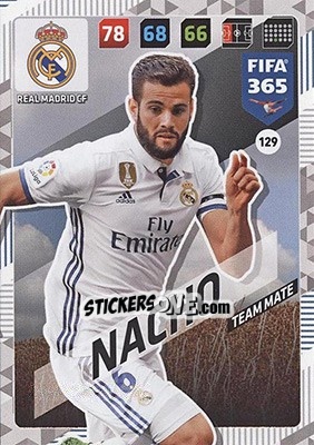 Figurina Nacho Fernández - FIFA 365: 2017-2018. Adrenalyn XL - Nordic edition - Panini