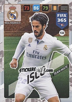 Figurina Isco - FIFA 365: 2017-2018. Adrenalyn XL - Nordic edition - Panini