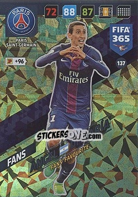 Sticker Ángel Di María - FIFA 365: 2017-2018. Adrenalyn XL - Nordic edition n. 137 - Panini