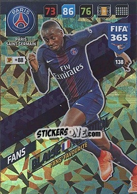 Figurina Blaise Matuidi - FIFA 365: 2017-2018. Adrenalyn XL - Nordic edition - Panini