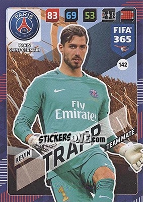 Sticker Kevin Trapp - FIFA 365: 2017-2018. Adrenalyn XL - Nordic edition n. 142 - Panini