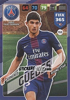Cromo Gonçalo Guedes - FIFA 365: 2017-2018. Adrenalyn XL - Nordic edition - Panini