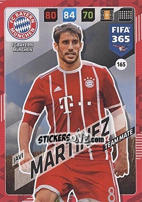 Cromo Javi Martínez - FIFA 365: 2017-2018. Adrenalyn XL - Nordic edition - Panini