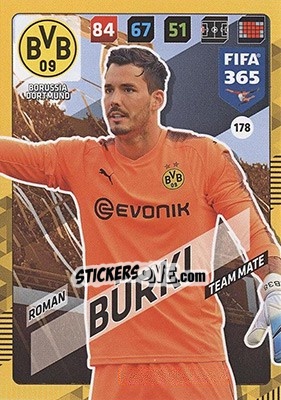 Sticker Roman Bürki - FIFA 365: 2017-2018. Adrenalyn XL - Nordic edition n. 178 - Panini