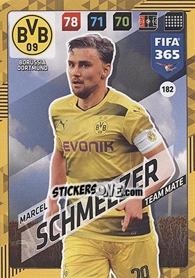 Sticker Marcel Schmelzer - FIFA 365: 2017-2018. Adrenalyn XL - Nordic edition n. 182 - Panini