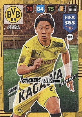 Sticker Shinji Kagawa - FIFA 365: 2017-2018. Adrenalyn XL - Nordic edition - Panini