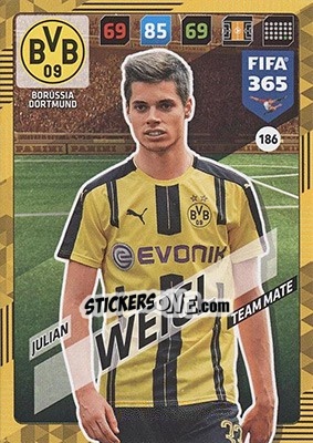 Cromo Julian Weigl - FIFA 365: 2017-2018. Adrenalyn XL - Nordic edition - Panini