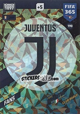 Sticker Club Badge - FIFA 365: 2017-2018. Adrenalyn XL - Nordic edition n. 190 - Panini