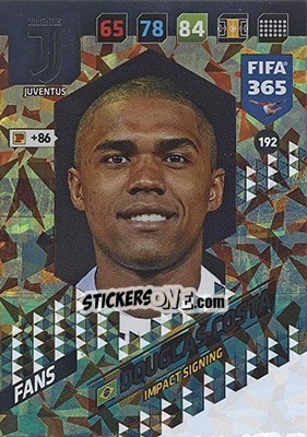 Sticker Douglas Costa - FIFA 365: 2017-2018. Adrenalyn XL - Nordic edition n. 192 - Panini