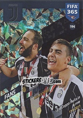 Sticker Juventus - FIFA 365: 2017-2018. Adrenalyn XL - Nordic edition n. 194 - Panini