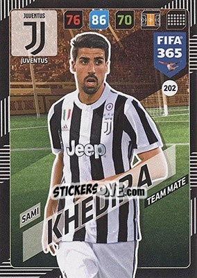 Sticker Sami Khedira - FIFA 365: 2017-2018. Adrenalyn XL - Nordic edition n. 202 - Panini