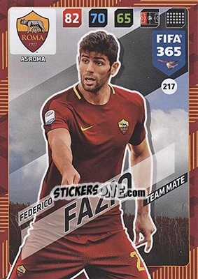 Figurina Federico Fazio - FIFA 365: 2017-2018. Adrenalyn XL - Nordic edition - Panini