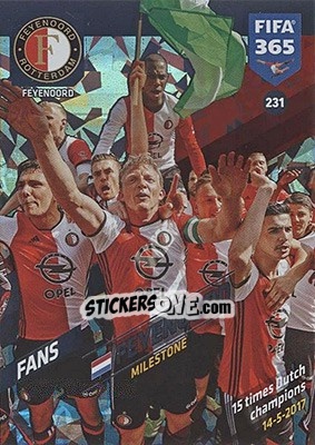 Sticker Feyenoord - FIFA 365: 2017-2018. Adrenalyn XL - Nordic edition - Panini
