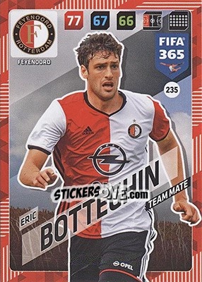 Sticker Eric Botteghin - FIFA 365: 2017-2018. Adrenalyn XL - Nordic edition n. 235 - Panini