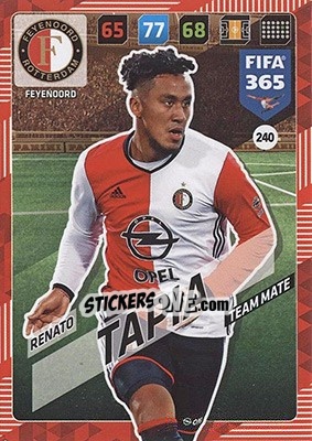 Sticker Renato Tapia - FIFA 365: 2017-2018. Adrenalyn XL - Nordic edition n. 240 - Panini