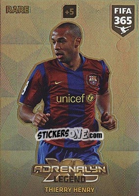 Sticker Thierry Henry - FIFA 365: 2017-2018. Adrenalyn XL - Nordic edition n. 3 - Panini