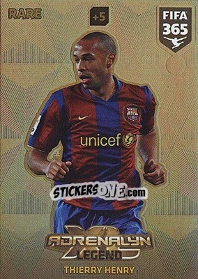 Sticker Thierry Henry - FIFA 365: 2017-2018. Adrenalyn XL - Nordic edition - Panini