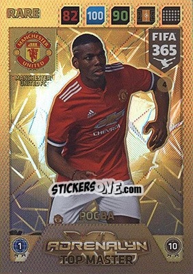 Sticker Paul Pogba - FIFA 365: 2017-2018. Adrenalyn XL - Nordic edition n. 4 - Panini
