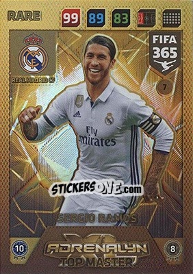 Sticker Sergio Ramos - FIFA 365: 2017-2018. Adrenalyn XL - Nordic edition n. 7 - Panini