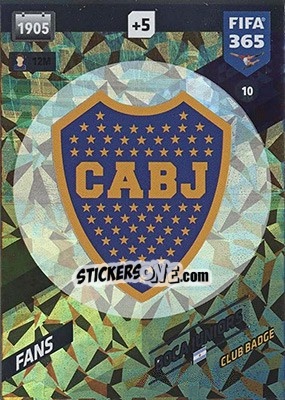Sticker Club Badge - FIFA 365: 2017-2018. Adrenalyn XL - Nordic edition n. 10 - Panini