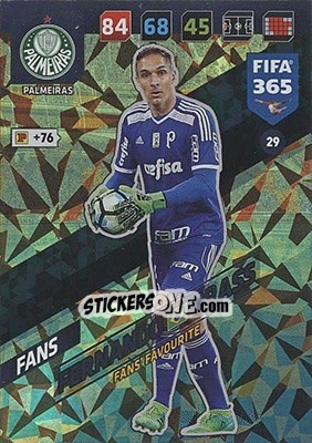 Sticker Fernando Prass - FIFA 365: 2017-2018. Adrenalyn XL - Nordic edition n. 29 - Panini