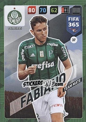 Sticker Fabiano - FIFA 365: 2017-2018. Adrenalyn XL - Nordic edition n. 37 - Panini