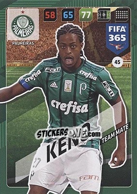 Sticker Keno - FIFA 365: 2017-2018. Adrenalyn XL - Nordic edition n. 45 - Panini