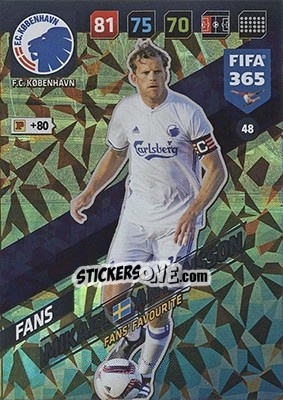 Sticker Mikael Antonsson - FIFA 365: 2017-2018. Adrenalyn XL - Nordic edition n. 48 - Panini