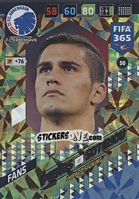 Sticker Pieros Sotiriou - FIFA 365: 2017-2018. Adrenalyn XL - Nordic edition n. 50 - Panini