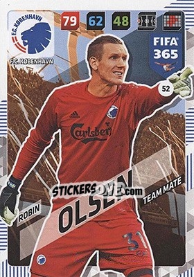 Cromo Robin Olsen - FIFA 365: 2017-2018. Adrenalyn XL - Nordic edition - Panini