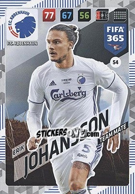 Sticker Erik Johansson - FIFA 365: 2017-2018. Adrenalyn XL - Nordic edition - Panini