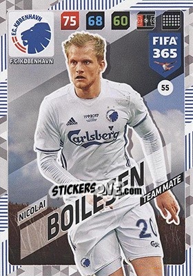 Sticker Nicolai Boilesen - FIFA 365: 2017-2018. Adrenalyn XL - Nordic edition - Panini