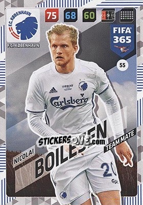 Cromo Nicolai Boilesen - FIFA 365: 2017-2018. Adrenalyn XL - Nordic edition n. 55 - Panini