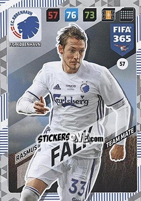Sticker Rasmus Falk - FIFA 365: 2017-2018. Adrenalyn XL - Nordic edition - Panini