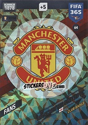 Sticker Club Badge - FIFA 365: 2017-2018. Adrenalyn XL - Nordic edition n. 64 - Panini