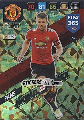 Sticker Michael Carrick - FIFA 365: 2017-2018. Adrenalyn XL - Nordic edition n. 65 - Panini