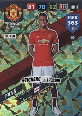 Sticker Chris Smalling - FIFA 365: 2017-2018. Adrenalyn XL - Nordic edition n. 66 - Panini