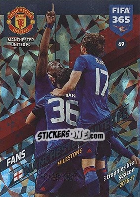 Sticker Manchester United FC - FIFA 365: 2017-2018. Adrenalyn XL - Nordic edition - Panini