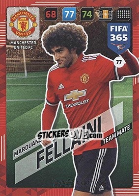 Sticker Marouane Fellaini - FIFA 365: 2017-2018. Adrenalyn XL - Nordic edition - Panini