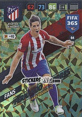 Sticker Fernando Torres - FIFA 365: 2017-2018. Adrenalyn XL - Nordic edition n. 84 - Panini