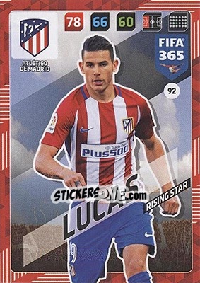 Sticker Lucas Hernández - FIFA 365: 2017-2018. Adrenalyn XL - Nordic edition n. 92 - Panini