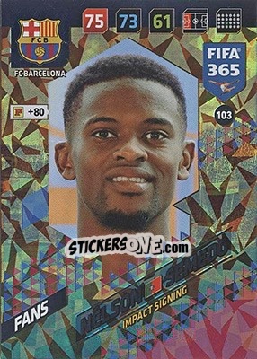 Sticker Nélson Semedo - FIFA 365: 2017-2018. Adrenalyn XL - Nordic edition - Panini