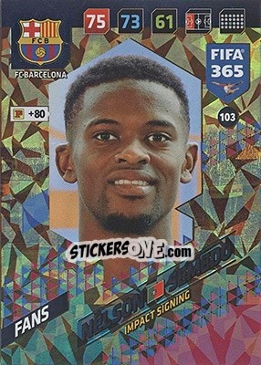 Sticker Nélson Semedo - FIFA 365: 2017-2018. Adrenalyn XL - Nordic edition n. 103 - Panini