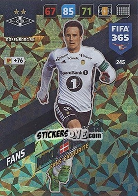Figurina Mike Jensen - FIFA 365: 2017-2018. Adrenalyn XL - Nordic edition n. 245 - Panini
