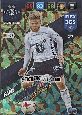 Cromo Fredrik Midtsjø - FIFA 365: 2017-2018. Adrenalyn XL - Nordic edition - Panini