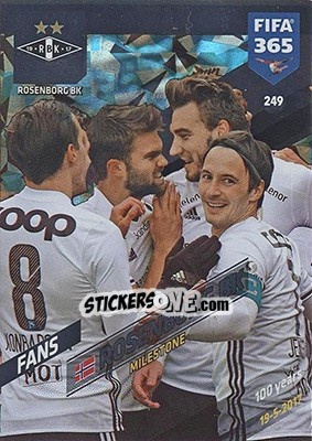 Sticker Rosenborg BK - FIFA 365: 2017-2018. Adrenalyn XL - Nordic edition n. 249 - Panini